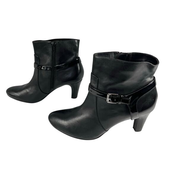 Ralph Lauren Lauren Women's Leather Saida Boot Black - Picture 3 of 10